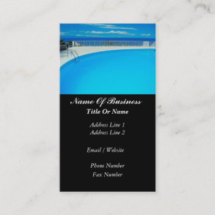 Swimming Pools Business Card