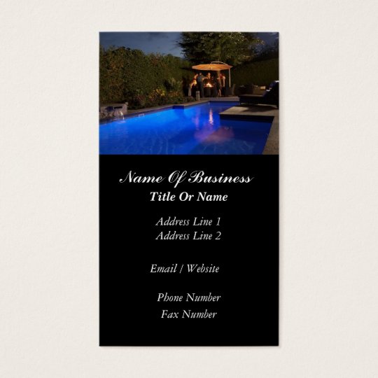 Swimming Pools Business Card