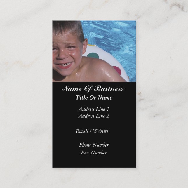 Swimming Pools Business Card (Front)