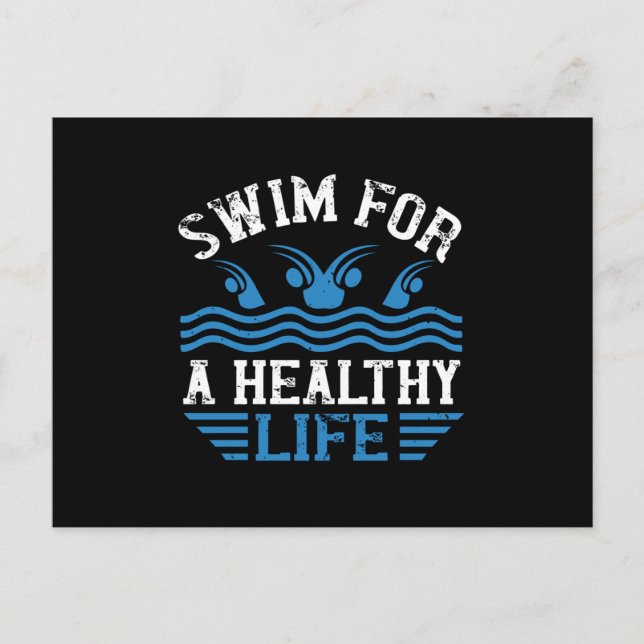 Swimming - postcard (Front)