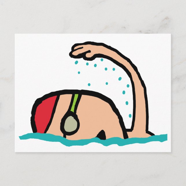 Swimming Postcard (Front)