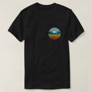 Swimming Retro Vintage Circle 80s Swim T-Shirt