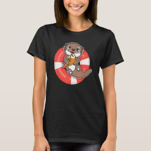 Swimming Ring Otter Funny Fish Otter Lover 1 T-Shirt