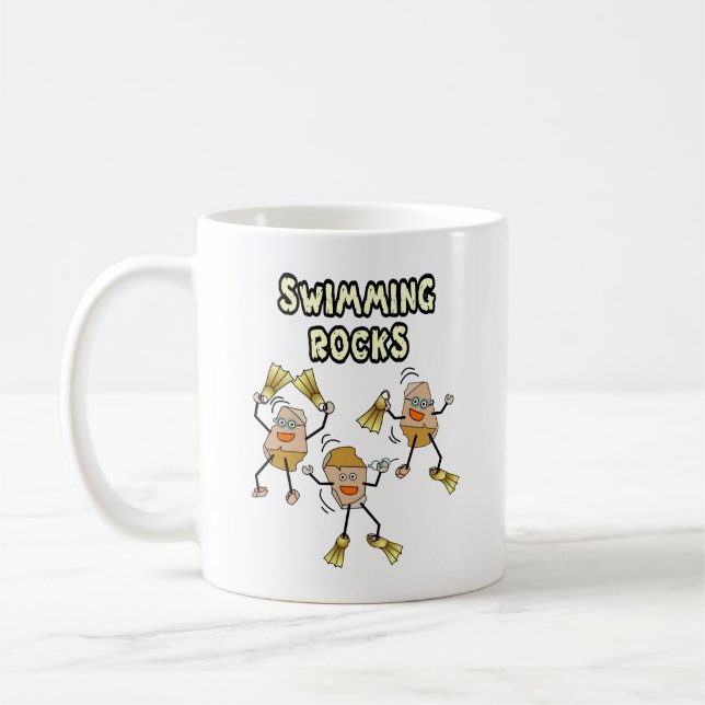 Swimming Rocks Coffee Mug (Left)
