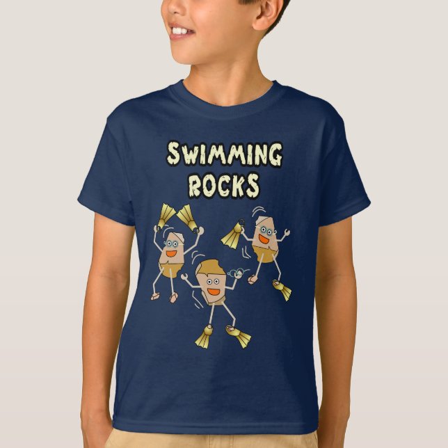 Swimming Rocks T-Shirt (Front)