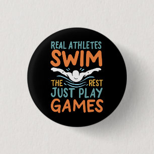 Swimming Saying 3 Cm Round Badge