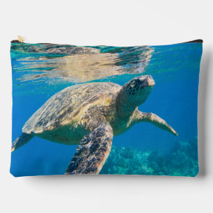 Swimming Sea Turtle Accessory Pouch