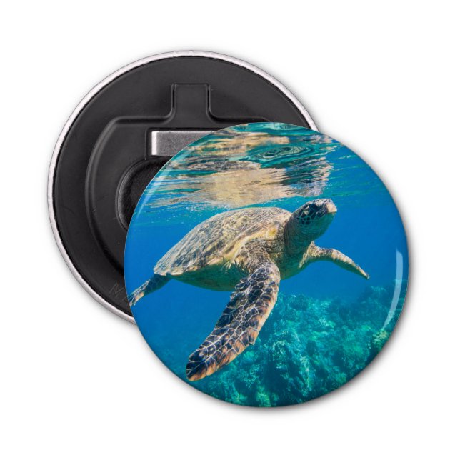 Swimming Sea Turtle Bottle Opener (Front)