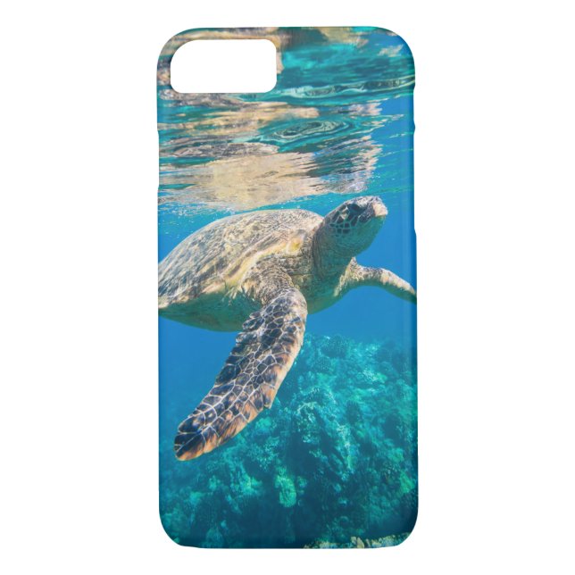 Swimming Sea Turtle Case-Mate iPhone Case (Back)