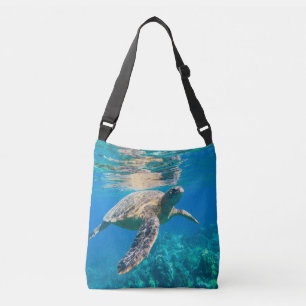 Swimming Sea Turtle Crossbody Bag