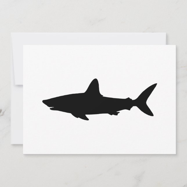 Swimming Shark Invitation (Front)