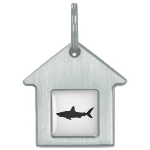 Swimming Shark Pet Name Tag