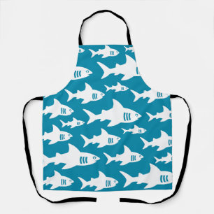 Swimming sharks  apron