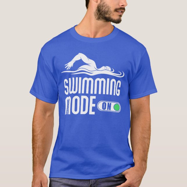Swimming Slogan funny Quote Swim boy T-Shirt (Front)