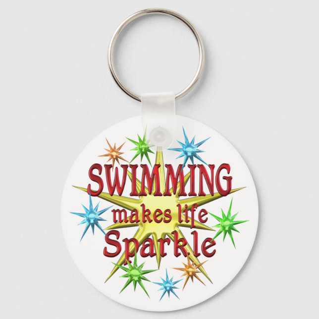 Swimming Sparkles Key Ring (Front)