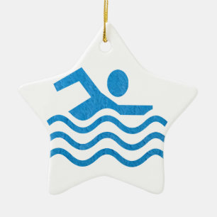 Swimming Success Swim Swimmer 101 Ceramic Tree Decoration