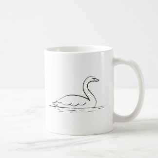 Swimming Swan Coffee Mug