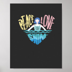 Swimming Swim Gift Poster