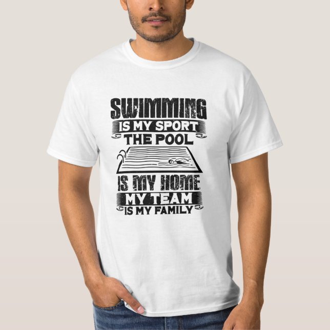 Swimming Swim Gift T-Shirt (Front)