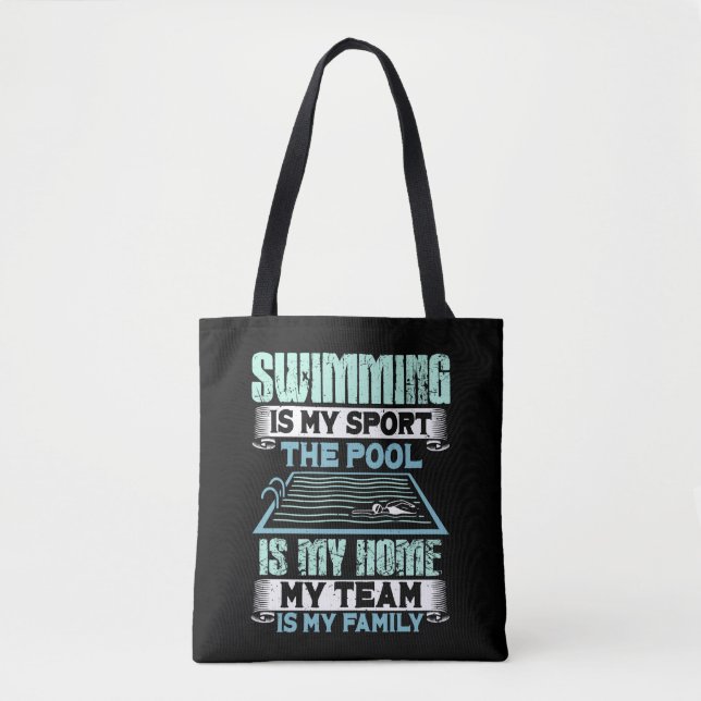 Swimming Swim Gift Tote Bag (Front)