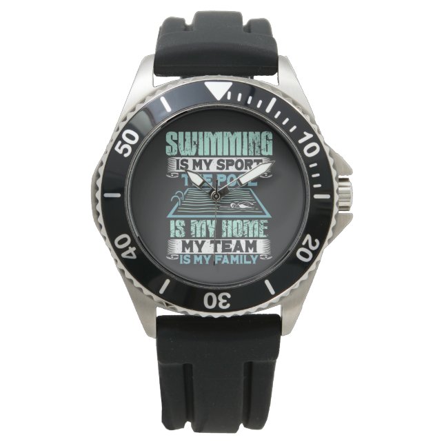 Swimming Swim Gift Watch (Front)