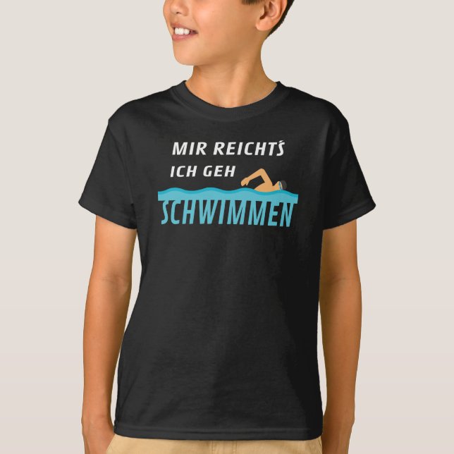 Swimming Swimmer Funny Saying T-Shirt (Front)