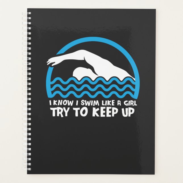 Swimming Swimmer Gift Planner (Front)