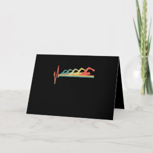 Swimming Swimmer Heartbeat Gift Premium Card