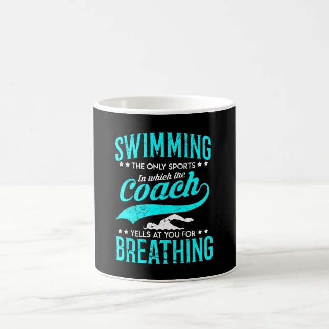 Swimming Swimmer Lifeguard Swimsport Coffee Mug (Center)