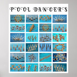 Swimming Synchronized Swimmer Poster