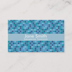 Swimming Teacher, Swim Coach, Swim Instructor Business Card