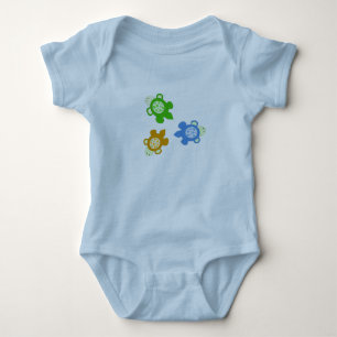 Swimming Turtles Baby Bodysuit