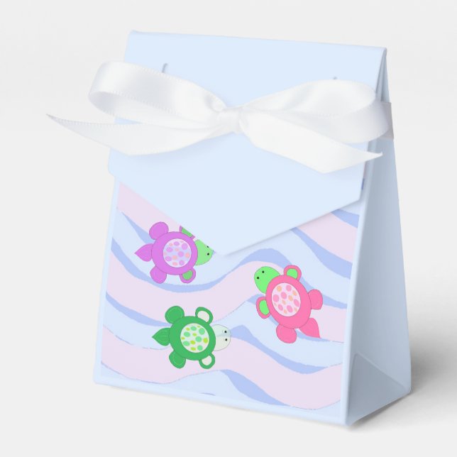 Swimming Turtles Favour Box (Front Side)