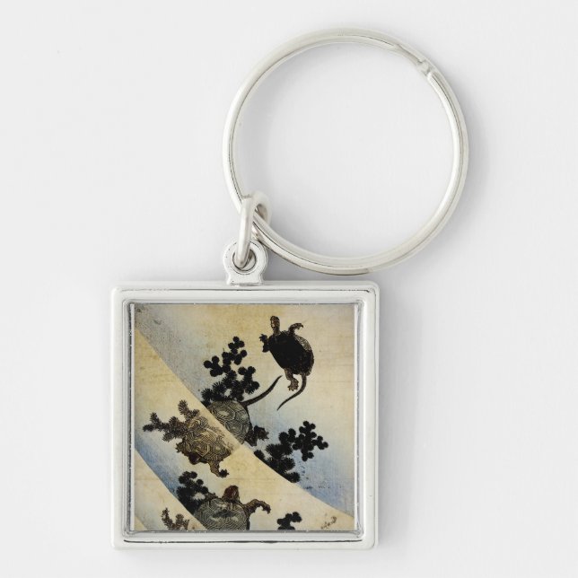 Swimming Turtles Key Ring (Front)