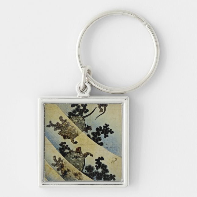 Swimming Turtles Key Ring (Front)