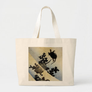 Swimming Turtles Large Tote Bag