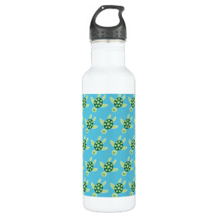 Swimming Turtles Pattern Blue 710 Ml Water Bottle