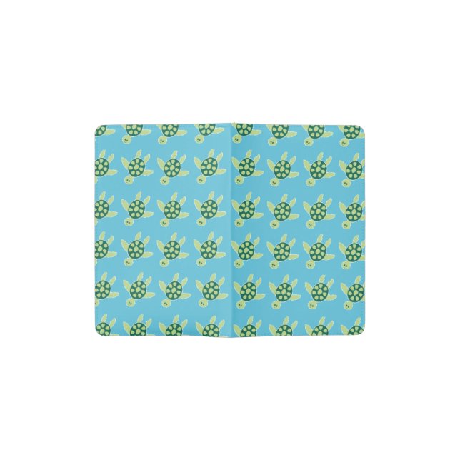Swimming Turtles Pocket Moleskine Notebook (Opened)