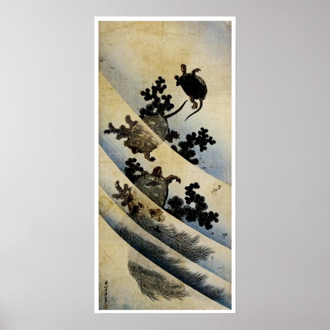 Swimming Turtles Poster (Front)