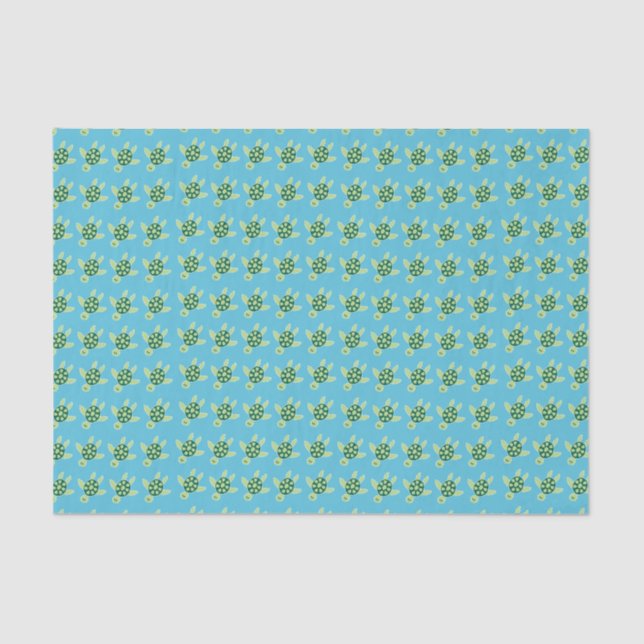 Swimming Turtles Tissue Paper (Front)
