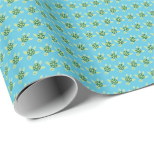 Swimming Turtles Wrapping Paper