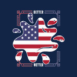 SWIMMING USA ANCESTRY WATER POOL T-Shirt<br><div class="desc">BETTER WETTER This is a unisex swimming shirt with the flag, map and/or colours of The USA. It is the perfect birthday or holiday gift for anyone who has American roots or is living in New York City, Los Angeles, Chicago, Houston, Phoenix, Philadelphia, San Antonio, San Diego, Dallas, San Jose,...</div>