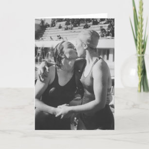 Swimming Valentine's Day Card