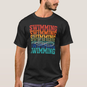 Swimming Vintage Retro Swim Swimmers T-Shirt