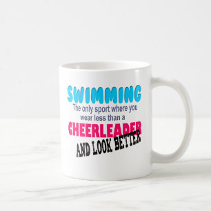 Swimming vs Cheerleading Coffee Mug