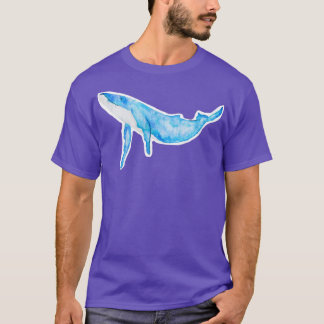 Swimming Watercolour Humpback Whale T-Shirt