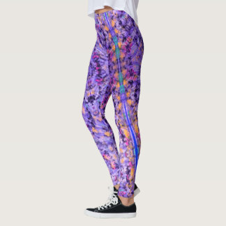 Swimming with Coral Abstract Leggings