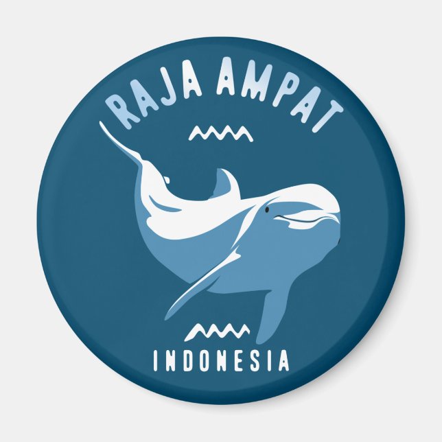 Swimming with Dolphins at Raja Ampat Magnet (Front)