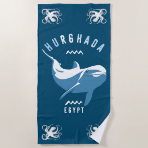 Swimming with Dolphins Hurghada Egypt T-Shirt Beach Towel