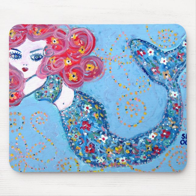 swimming with grace mouse mat (Front)